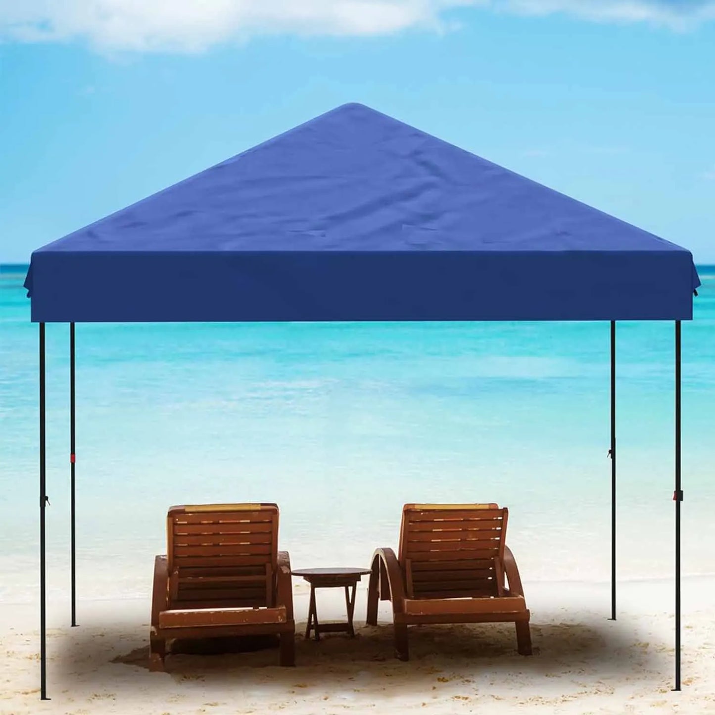 10x10 FT Pop Up Canopy Tent Outdoor Canopy Heavy Duty Commercial Instant Tent Shelter with No Removable Sidewall