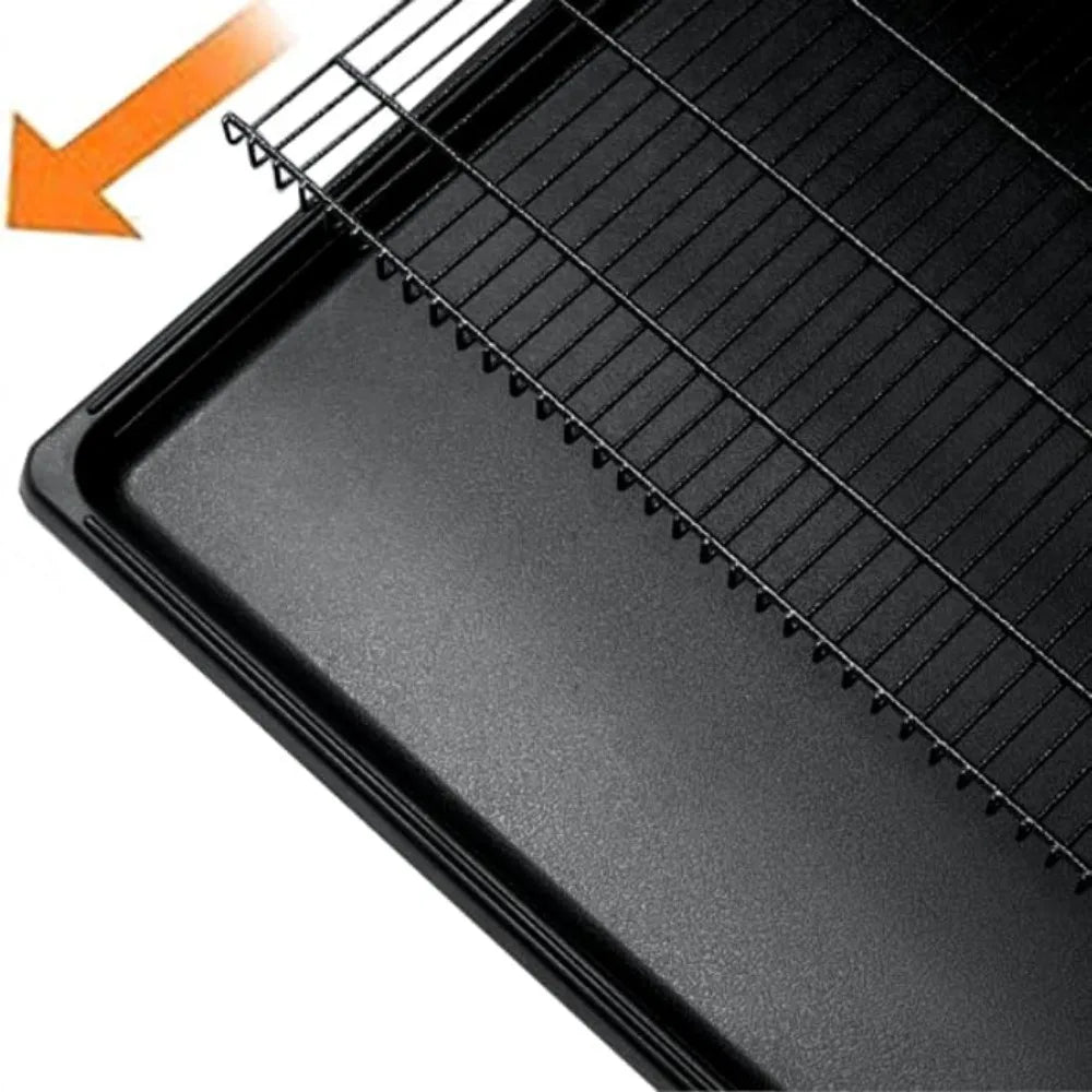 54/48/42/38 inch heavy duty dog crate cage with wheels, indestructible and escape proof steel kennel indoor for high anxiety dog