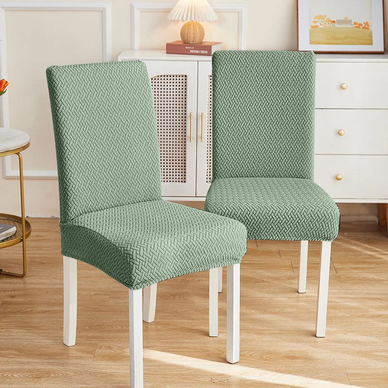 Jacquard Chair Cover, Durable Elastic Fabric Dining Chairs Cover, Stretch Covers For Kitchen Dining Room Chairs, Home Decor
