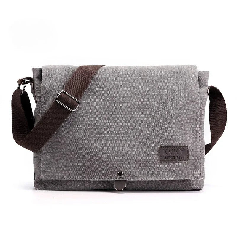 Men's messenger bag retro messenger bag men's bag canvas bag shoulder bag casual briefcase backpack tide
