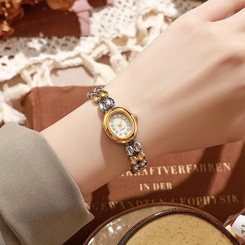 Women's Watch Exquisite Small Bracelet Gradient Multi Color Fashionable Unique Temperament Compact Quartz Watch