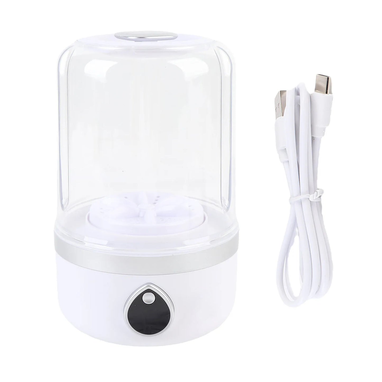 Mini Washing Machine Underwear Washing Machine 2 Gears Gentle High Speed Turbo Motor USB Rechargeable Cleaning for Travel