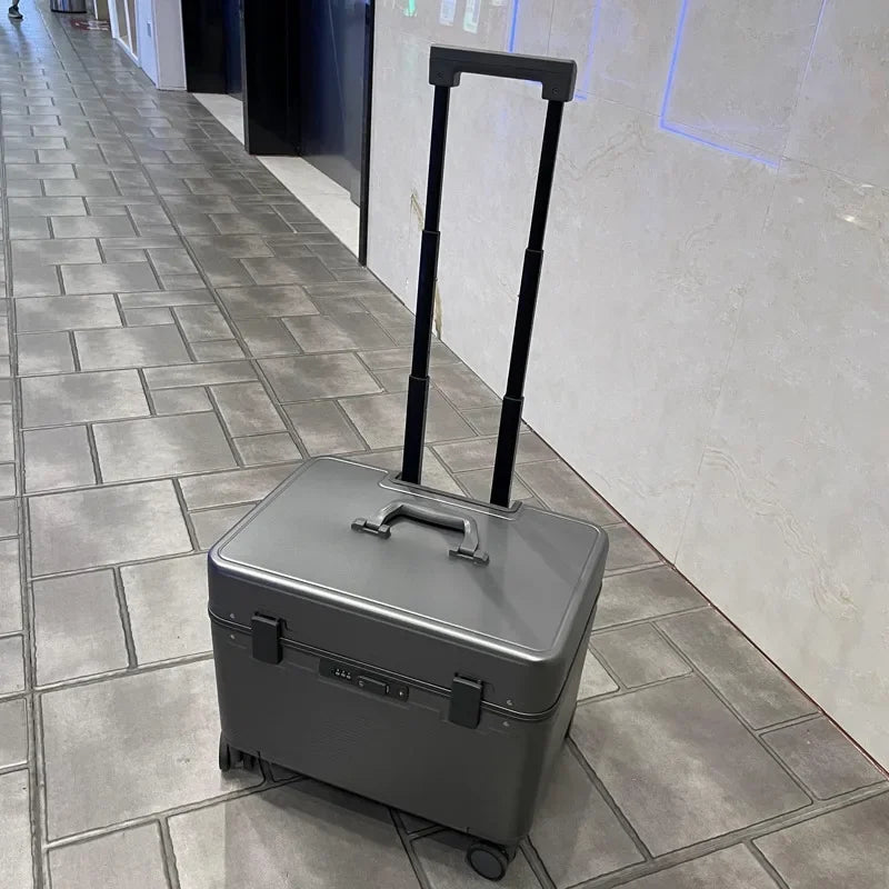 New Design Photography BoxAluminum Frame Flip Top Rolling Luggage Unisex Large Capacity Trolley Case 20 Boarding Box Toolbox
