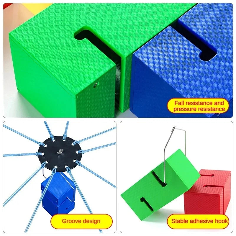 Outdoor Games Kids Toys Boys Girls Sensory System Training Adult Build Tower Block Together Team Building Fun Expansion Activity