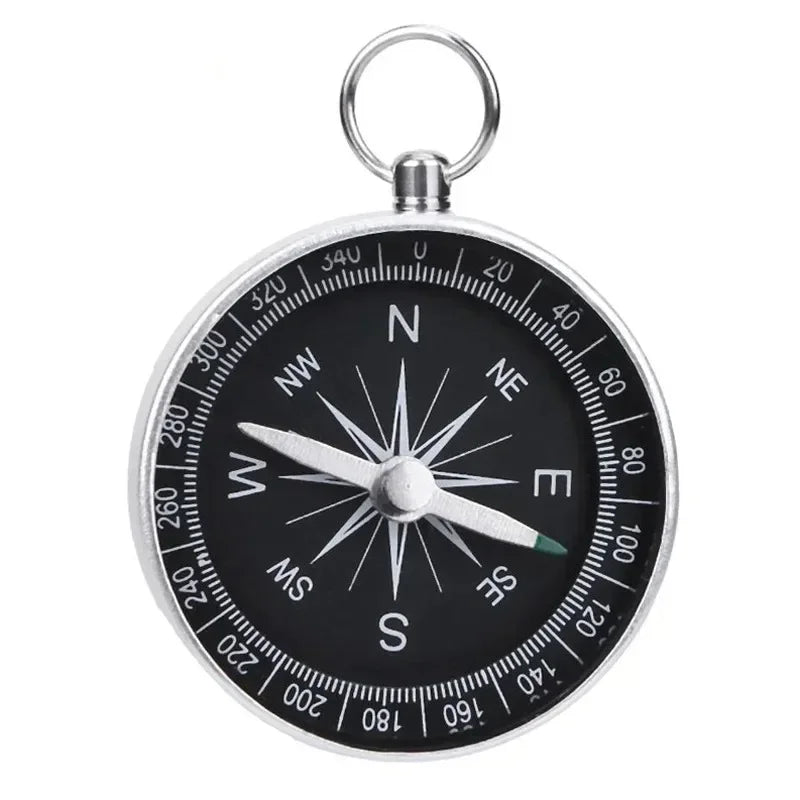 Pocket-sized Compass, Portable Survival Movement Navigation Compass with Key Ring, Suitable for Outdoor Camping and Hiking