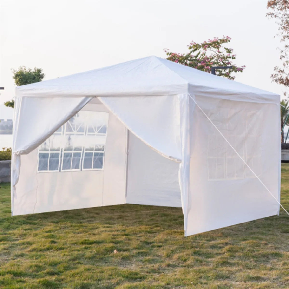 3 x 3meter Four Sides Tent Sidewall Outdoor Tent Sidewall Camping Tent Curtain with Window For Camping Waterproof