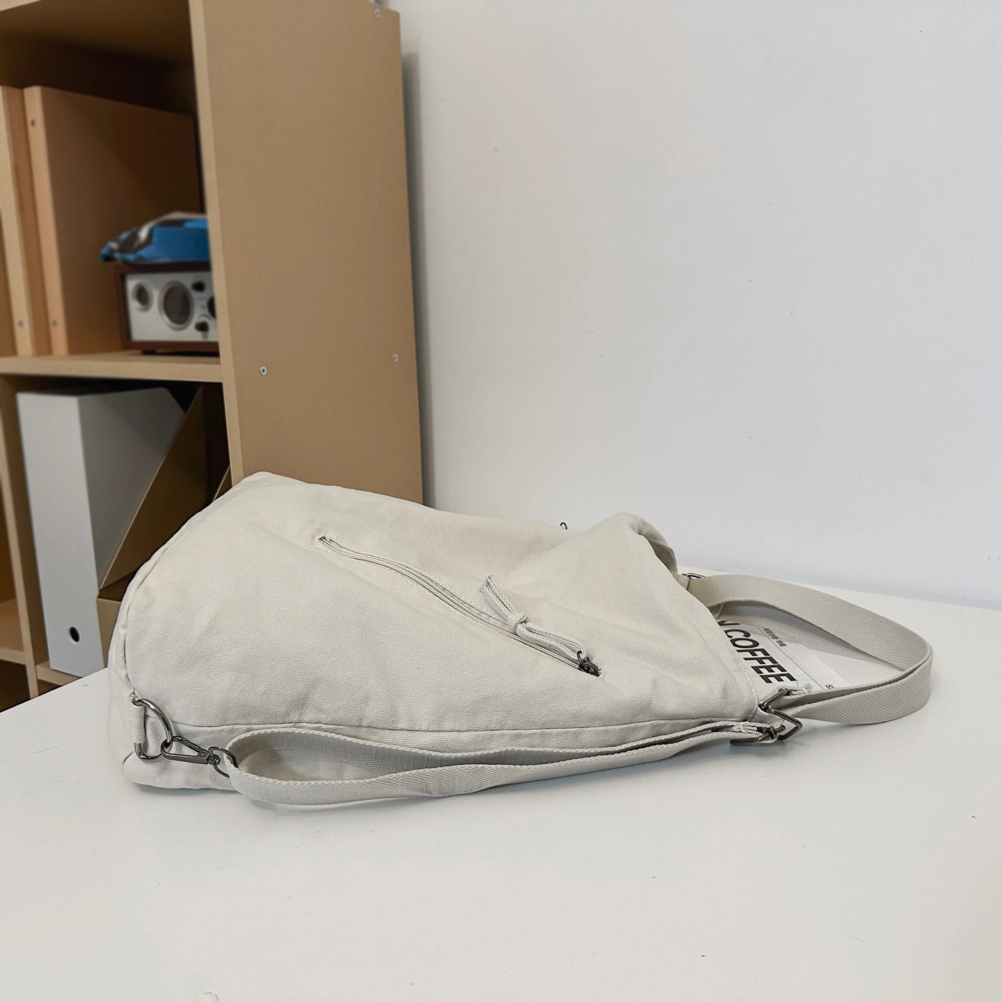 Women's Backpack Multi-Purpose Bag Large Capacity Pure Color Design Versatile Commuter Crossbody Bag Personalized Trendyy Canvas Bag Shoulder Bag Backpack