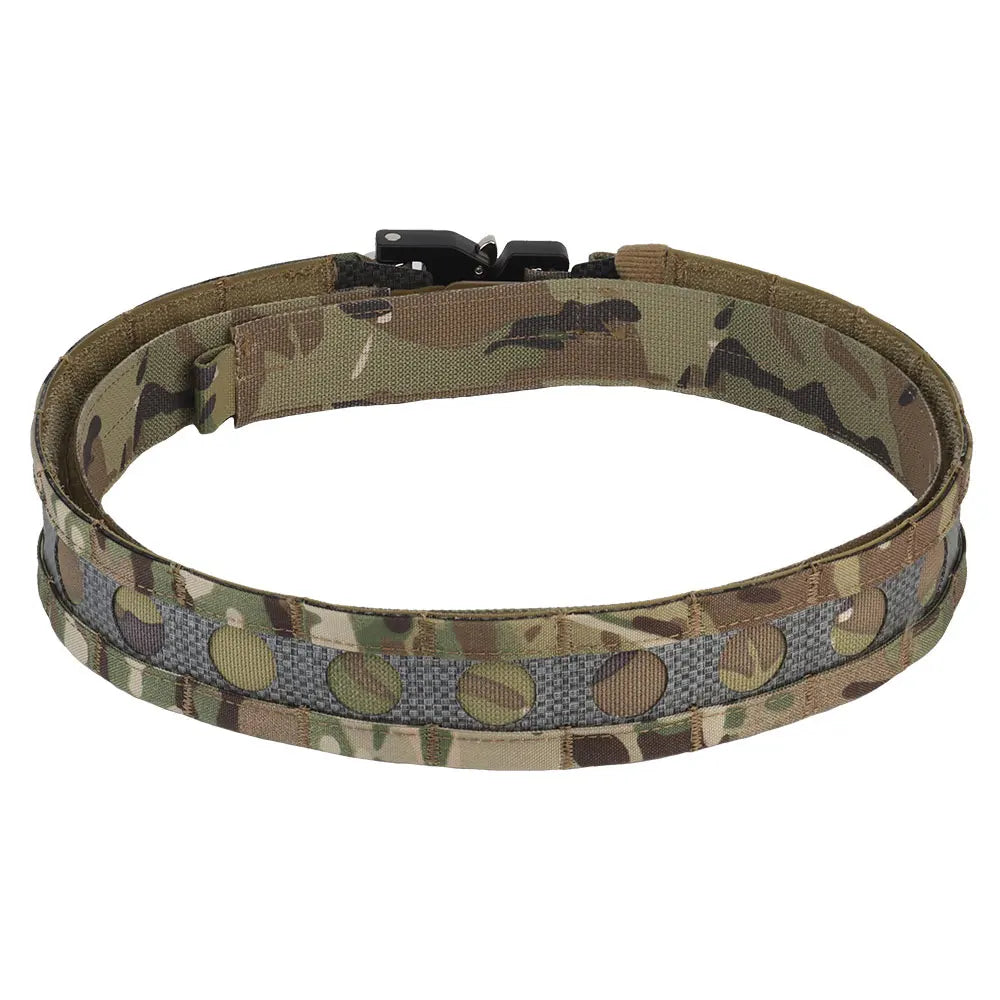 Tactical Belt Ferro-style Militar Patrol Bison Lightweight MOLLE Belt Pistol Airsoft Magazine Pouch Outdoor Hunting Men's Waist