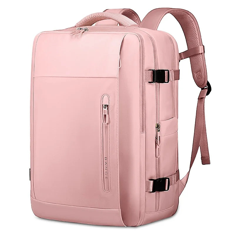 BANGE Large Men Backpacks for 15.6 Laptop USB Charge Travel Backpack Waterproof Wet Dry Pocket School Bags with Mesh Side Pocket