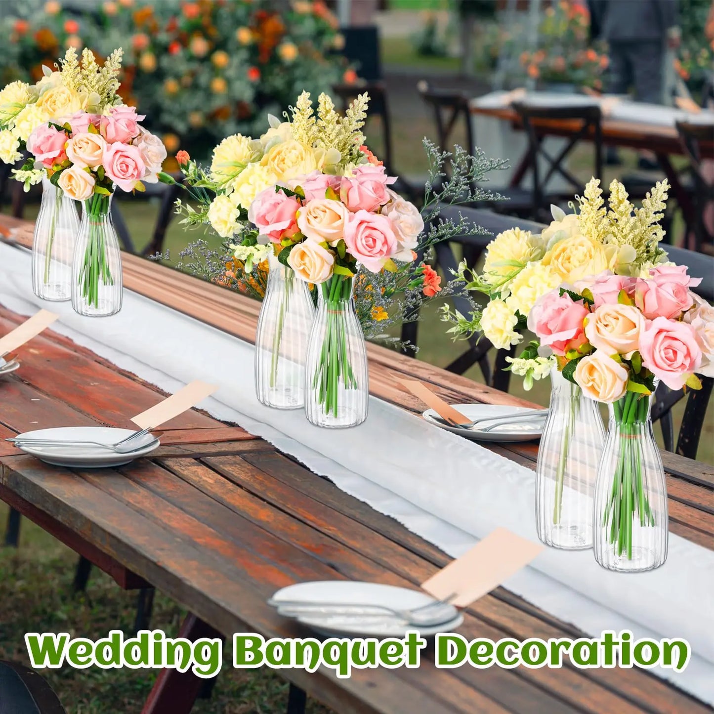 Stripe style vase, DIY floral decoration display, holiday and home decoration table decoration, wedding, home, dinner party