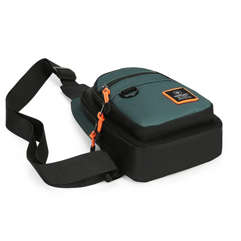 Men's Chest Bag Casual Messenger Bag MultiFunctional Crossbody Bags For Husband Male Korea Shoulder Bag Sport Outdoor Chest Pack