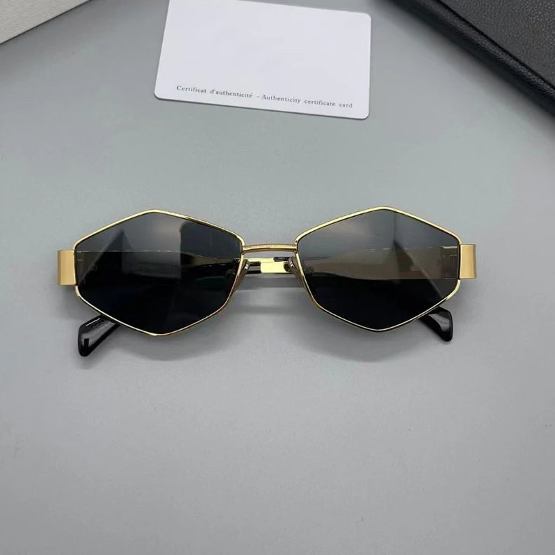 Vintage Special-Shaped Sunglasses Women Men Square Sun Glasses Female Retro Polygon Oculos De Sol for Male Eyeglass Eyewear