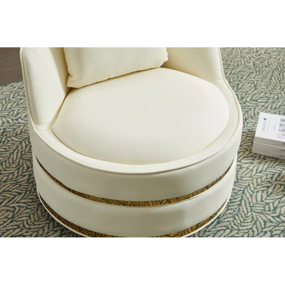 Swivel Chair, 360 Degree Swivel Armchair with Upholstered Single Chair for Living Room/Bedroom/Study Room