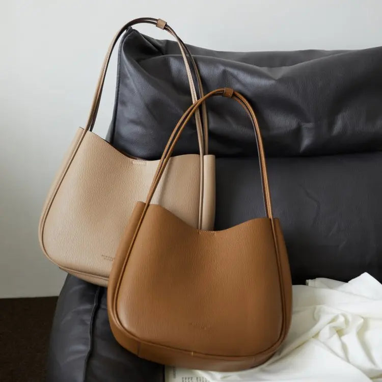 Women's bag Atmospheric versatile handbag Commuter shoulder messenger bag Large capacity armpit bag Casual bucket bag Women's