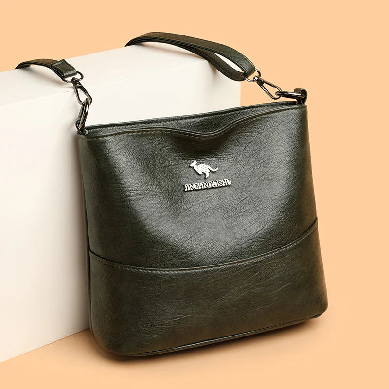 Women's Bucket Bag Fashionable Broadband Shoulder Bag 2025 Autumn New Item High-end Sense Niche Versatile Crossbody Bag