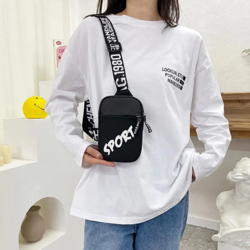 Men's Shoulder Bag INS Trend Waterproof Small Backpack Mobile Phone Man's Messenger Bag Square Bag Crossbody Bags