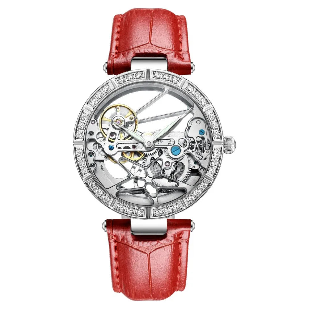 New Women's Watches Luxury Tourbillon Style Original Automatic Mechanical Watch for Woman Waterproof Ladies Watch Reloj