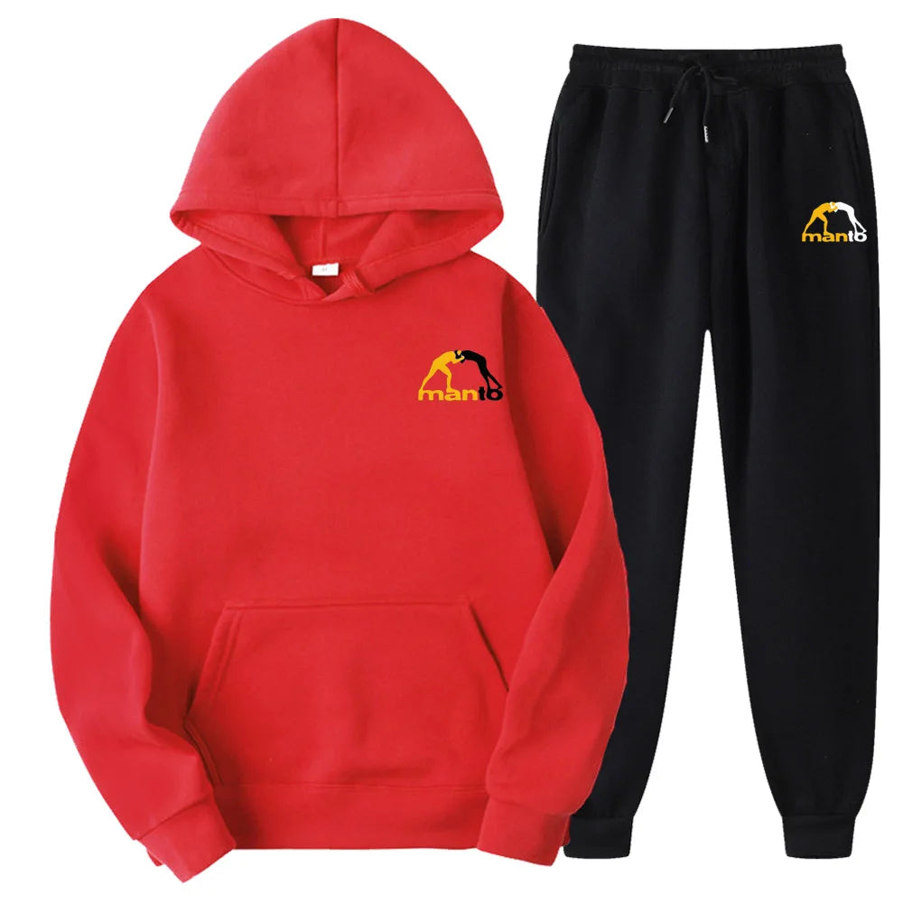 Men's Clothing Fashion Track Suits Sports Wear Jogging Suits Hooded Tracksuit Set Clothes Hoodies+Sweatpants Sweat Suits
