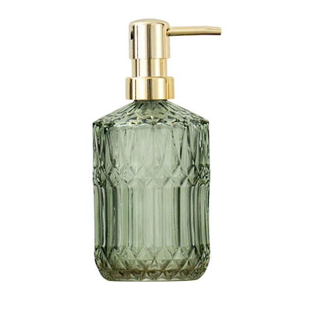 400ML High Quality Large Manual Soap Dispenser Clear Glass Hand Sanitizer Bottle Containers Press Empty Bottles Bathroom