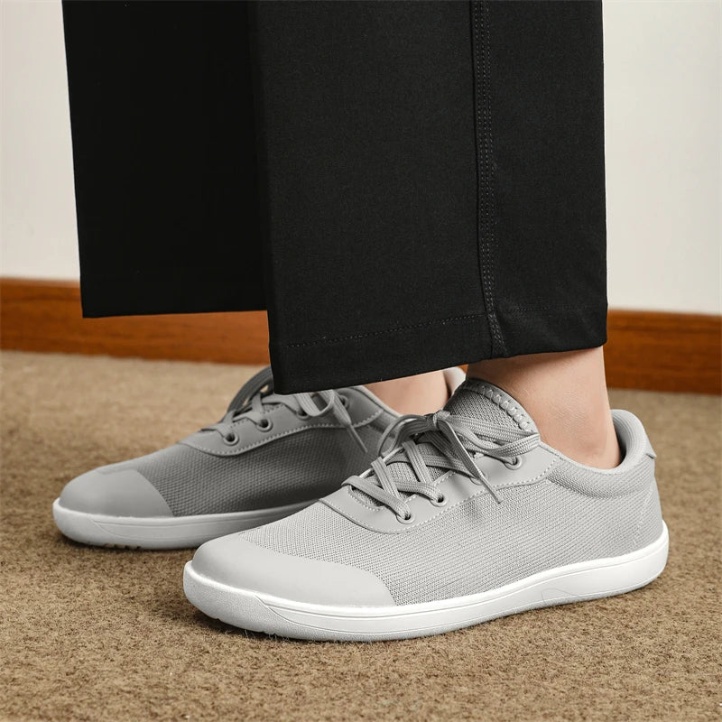 New Minimalist Shoes for Men Wide Toe Barefoot Zero Drop Shoes Casual Breathable Mesh Lightweight Walking Sneakers Man