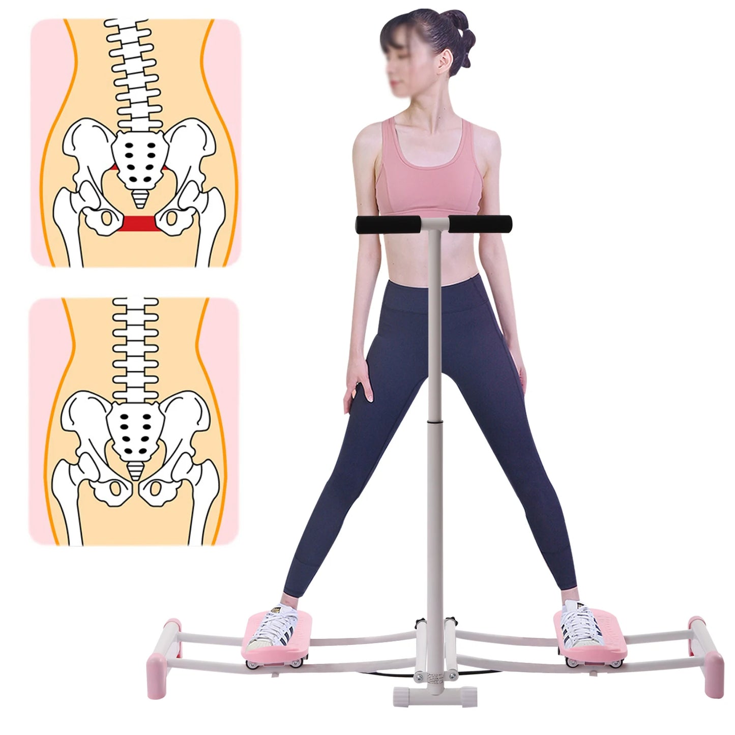 Simulator, Adjustable Height 83-98cm, Cute Pink Design, 100kg Capacity, Foam and Sponge Material, Ideal for Home Fitness and