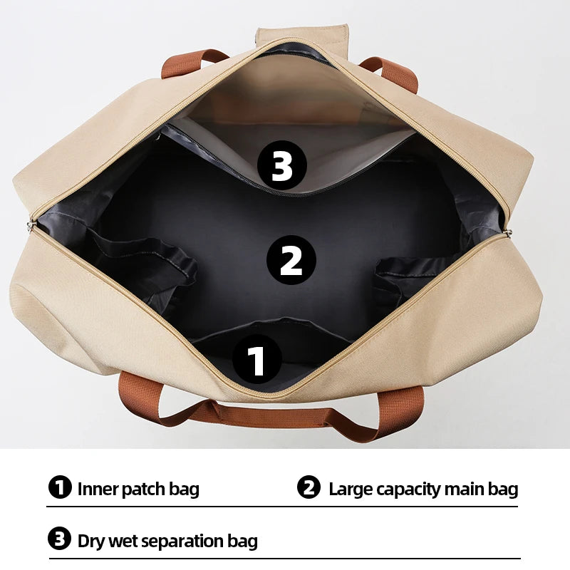 Custom logo Unisex Gym Duffle Bags for Men Large Capacity Luggage Travel Duffel Bags Travel Bags Men