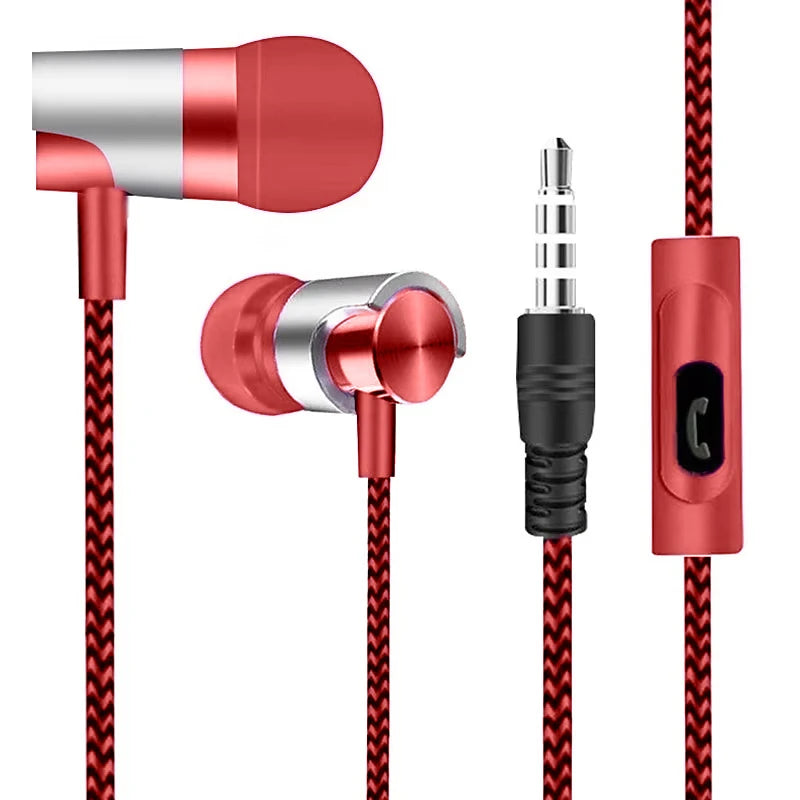 Wired In-ear Earphone In Ear Noise Cancellation Ergonomic Design Stereo Sports Music Headphones For Mobile Phone Everyday Use