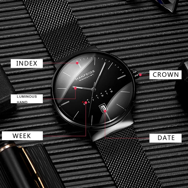 Men's Watch Luxury Brand Fashion Watches For Men Casual Dress Mechanical Watch Military Quartz Wristwatches Relogio Masculino