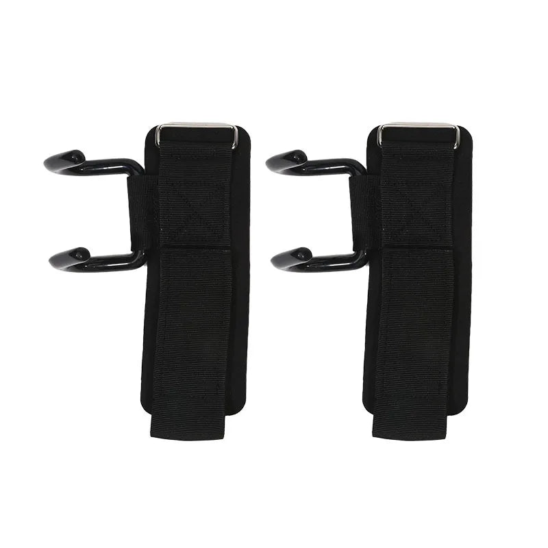 2Pcs Anti-lumbar Hook Auxiliary Fitness Bracer Pull-up Assist Gloves Hanging Horizontal Bar Hard Off Hand Grips