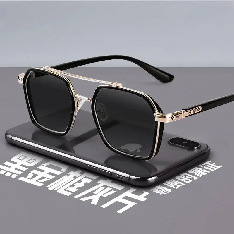 Trend Sunglasses for Men Professional Day Night Driver Sunglasses UV400 Retro Luxury Design Glasses Vintage Lentes De Sol Hombre