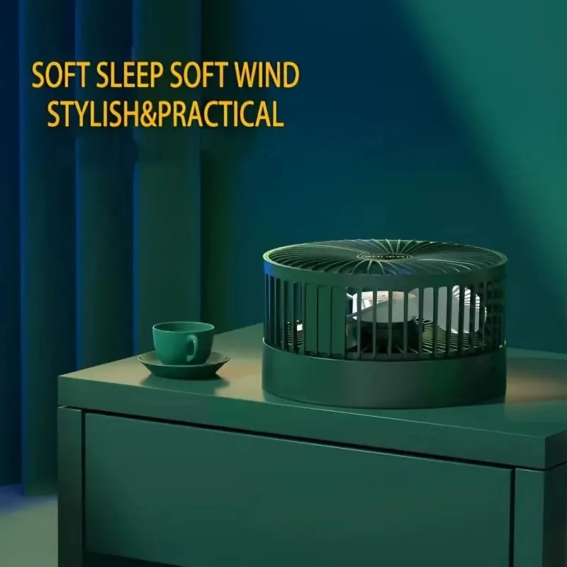 Stand Fan, 6 Inch Folding Portable Telescopic Floor/USB with Rechargeable Battery,3 Speeds Super Quiet Adjustable Height