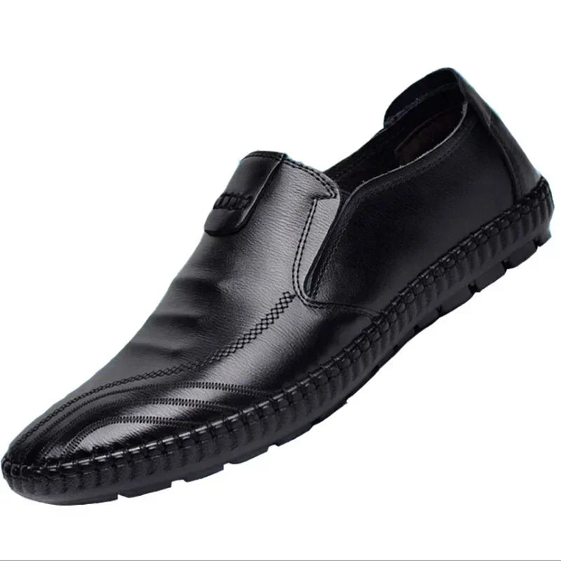 Men Casual Loafers Comfortable Lightweigh Walking Footwear Moccasins Breathable Slip on Male Leather Shoes Zapatos Hombre Male