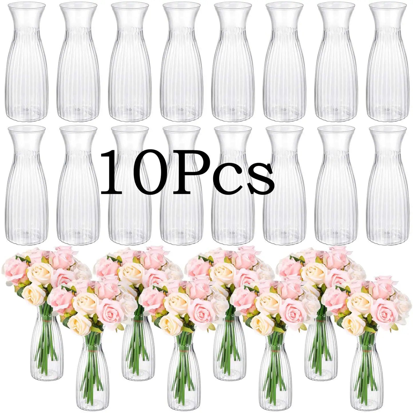 Stripe style vase, DIY floral decoration display, holiday and home decoration table decoration, wedding, home, dinner party