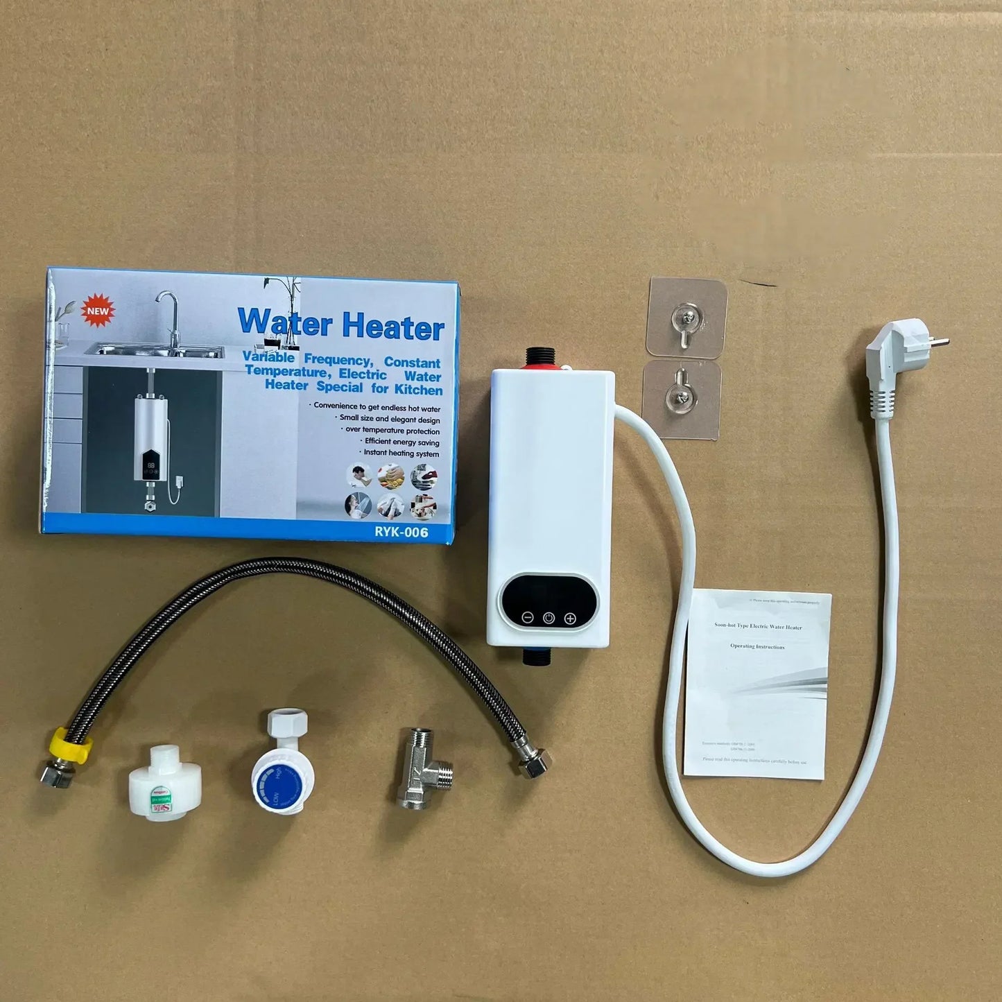 Electric Tankless Water Heater Constant Temperature Instant Hot Water Heater with Digital Display On Demand Hot Water Heater