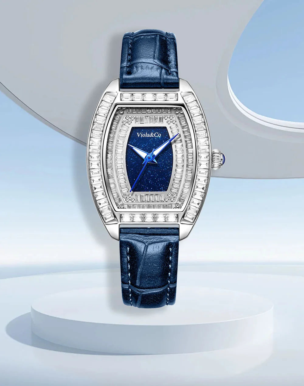 New Elegant Women's Quartz Watch With Luminous Hands, Oval White Dial, 3ATM Daily Waterproof