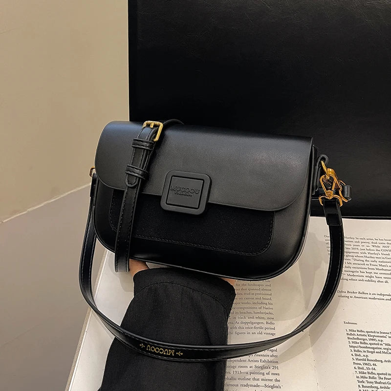 Women's Bag 2025 Autumn and Winter Simple Fashion Small Square Bag Korean Style High-Grade Fashion All-Match Casual Shoulder Bag