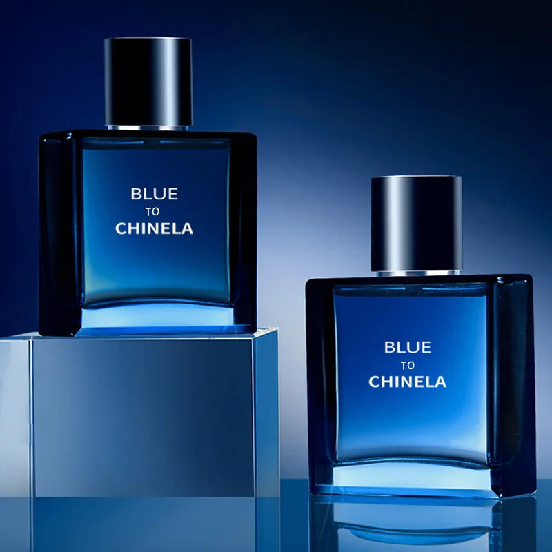 Blue men's perfume, lasting fragrance, charm, man's taste, cologne, fresh for students