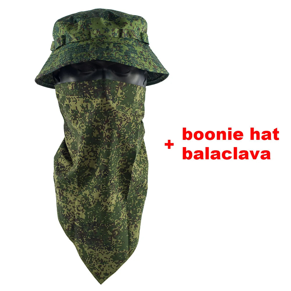 Tactical Camouflage Mask Hat Baseball Cap Beanies Skullies Unisex Hip Hop Knitted Cap Elastic Outdoor Cap