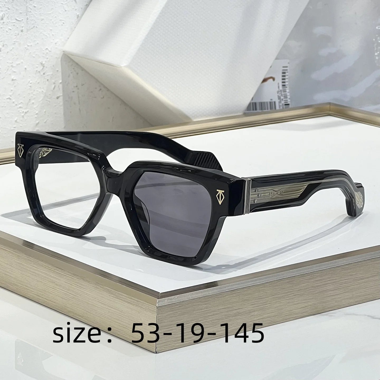 INS UTOPIA UV400 Thick Acetate Handmade Square Sunglasses Designer Trendy Eyewear Top Quality for Men and Women