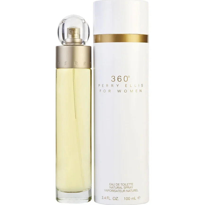 Perry Ellis 360 women Eau De Toilette Spray 100ml Original floral fragrance with long-lasting scent