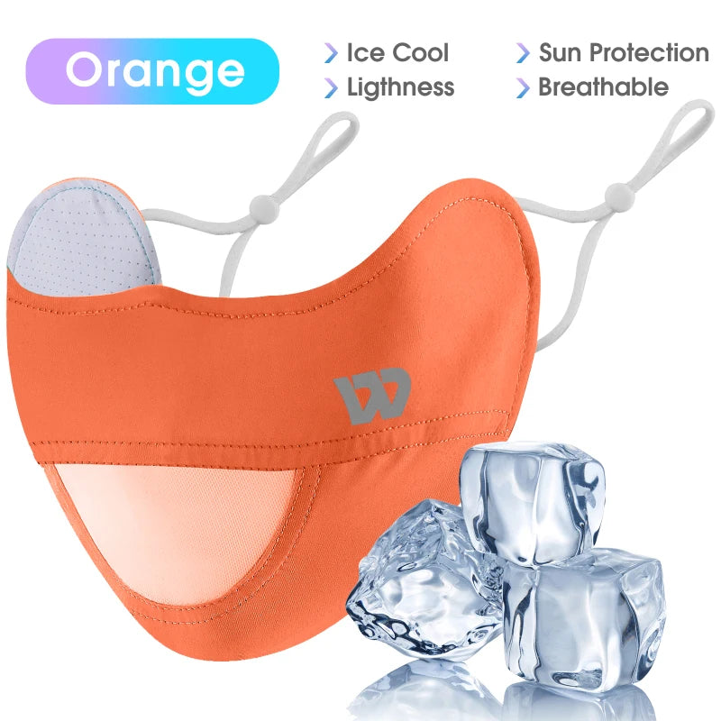 WEST BIKING Summer Ice Silk UV Protection Mask Breathable Outdoor Sport Cycling Hiking Women Men Adjustable Unisex Face-Kini