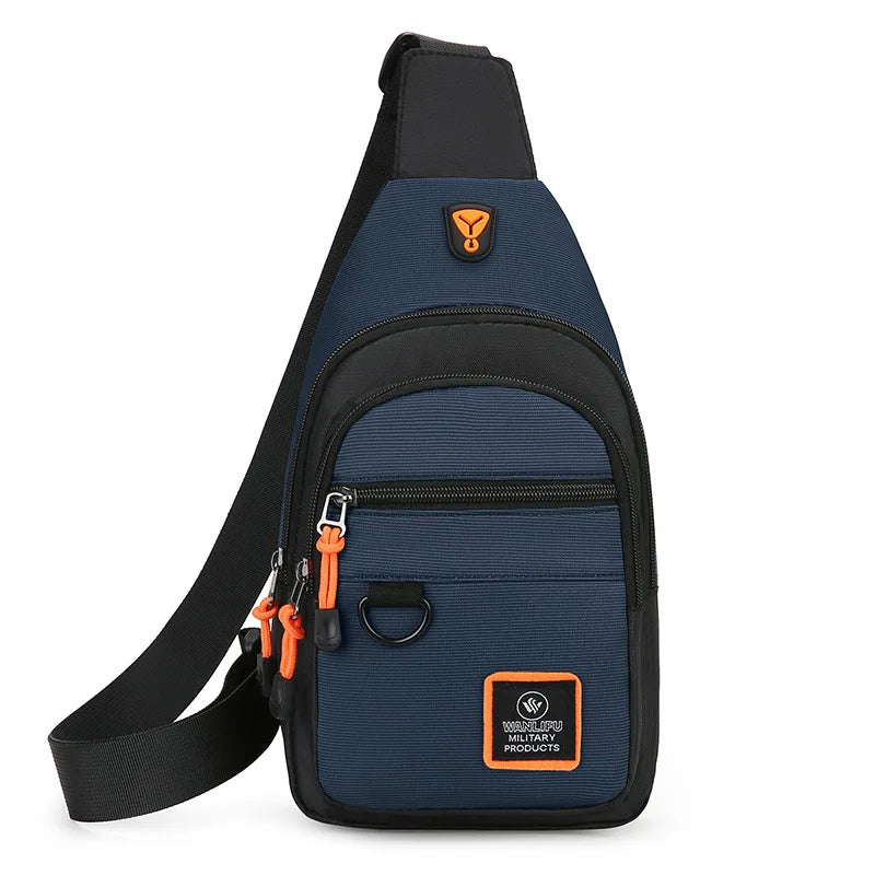 Men's Chest Bag Casual Messenger Bag MultiFunctional Crossbody Bags For Husband Male Korea Shoulder Bag Sport Outdoor Chest Pack