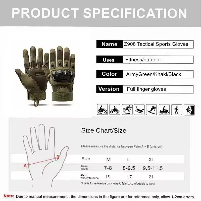 Men's and Women's Outdoor Mountaineering Hiking Wear-resistant Gloves Cycling Fitness Protective Gloves