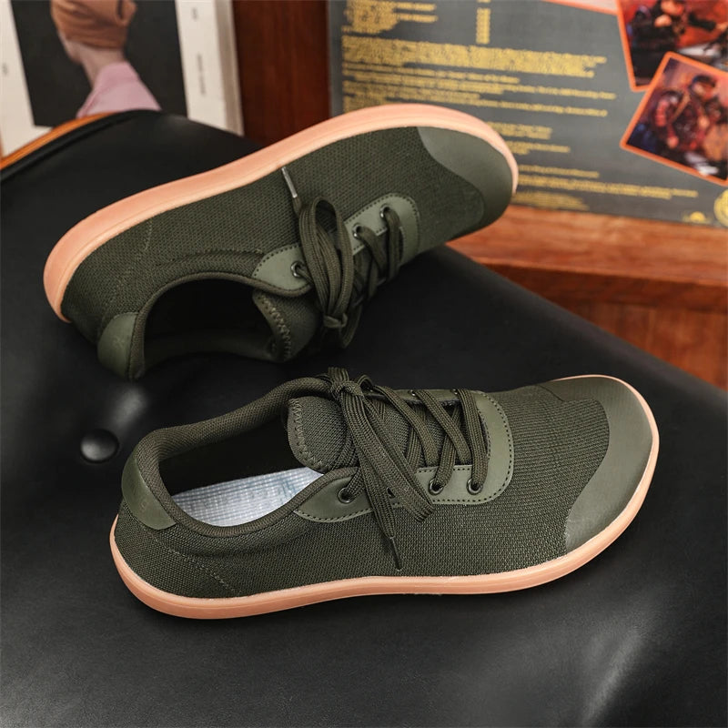 New Minimalist Shoes for Men Wide Toe Barefoot Zero Drop Shoes Casual Breathable Mesh Lightweight Walking Sneakers Man