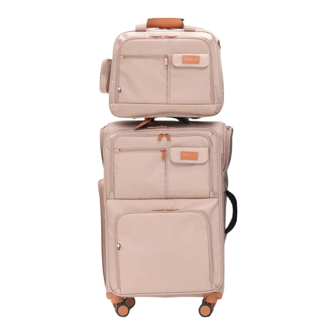 KLQDZMS Luggage Travel Bag Set Men's Boarding Box Women's Trolley Case Oxford Cloth Large Capacity 20"24"28 Inch Suitcase