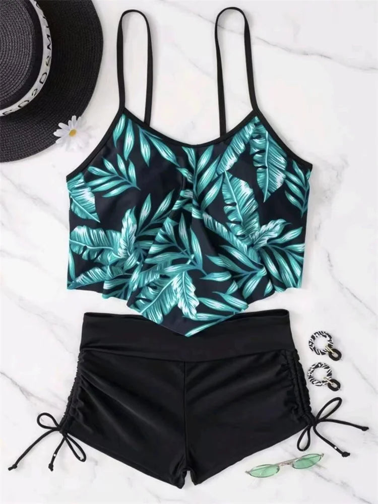 Bikini Women Swimsuit 2025 New Print Sling Bikinis Set Sexy High Waist Swimwear Summer Two Piece Beachwear Bathing Suit Female