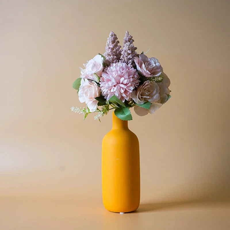 Nordic Ceramic Vase Decoration Dry Flower Arrangement Home Furnishings For Table Shelf Dining Room