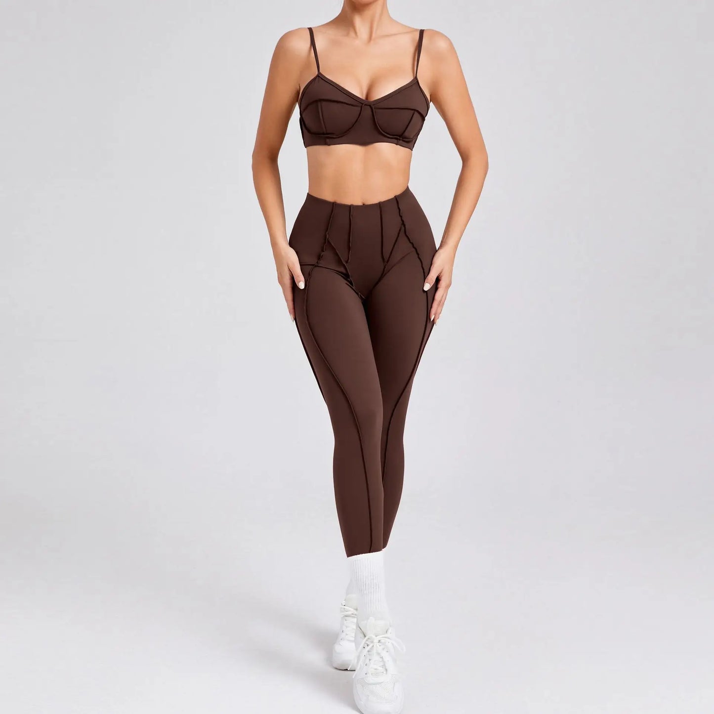 New Stereoscopic Aesthetics Athletic Wear Women Yoga Set Workout Outfit Yoga Sportswear Legging Sports Bra Gym Clothes Yoga Suit