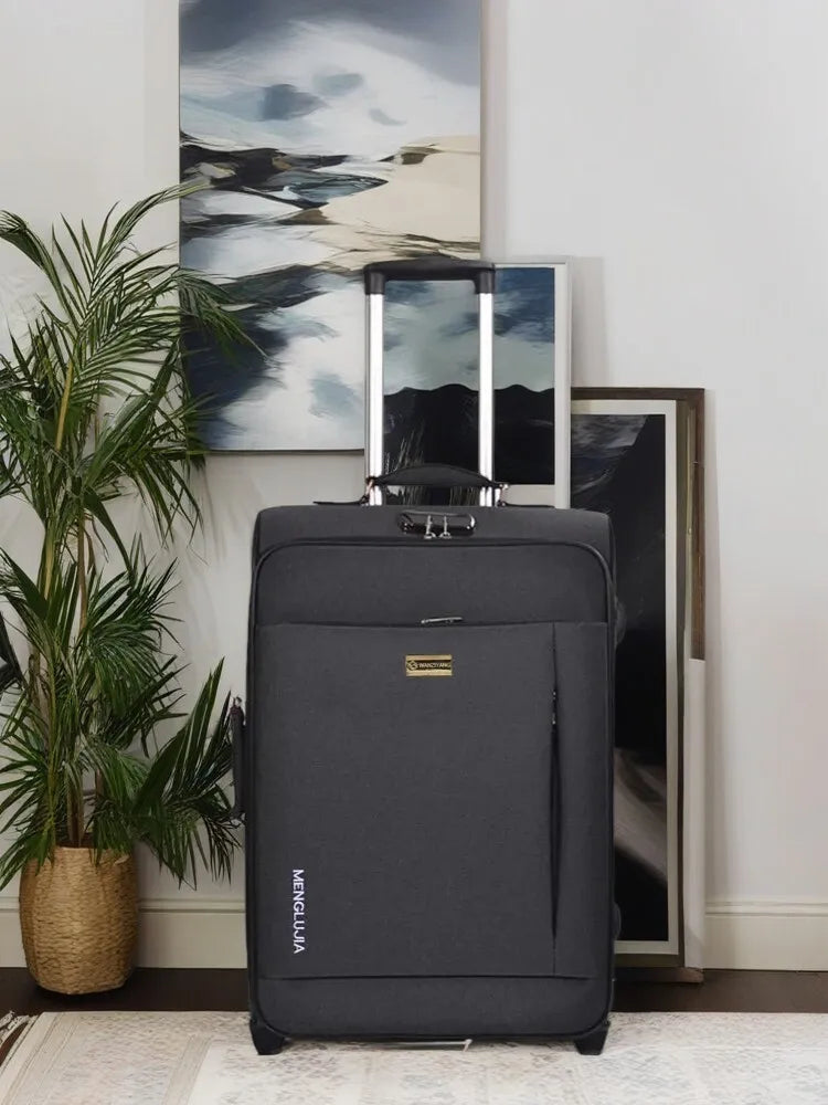 Oxford Fabric Rolling Trolley Suitcase - Men & Women’s Travel Luggage with Wheels