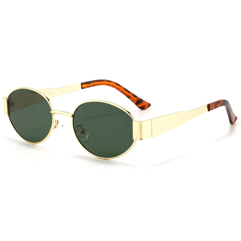 New Sunglasses For Women And Men UV400 Sun Glasses Alloy Oval Eyewear